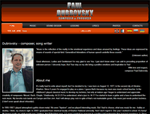 Tablet Screenshot of pauldubrovsky.com